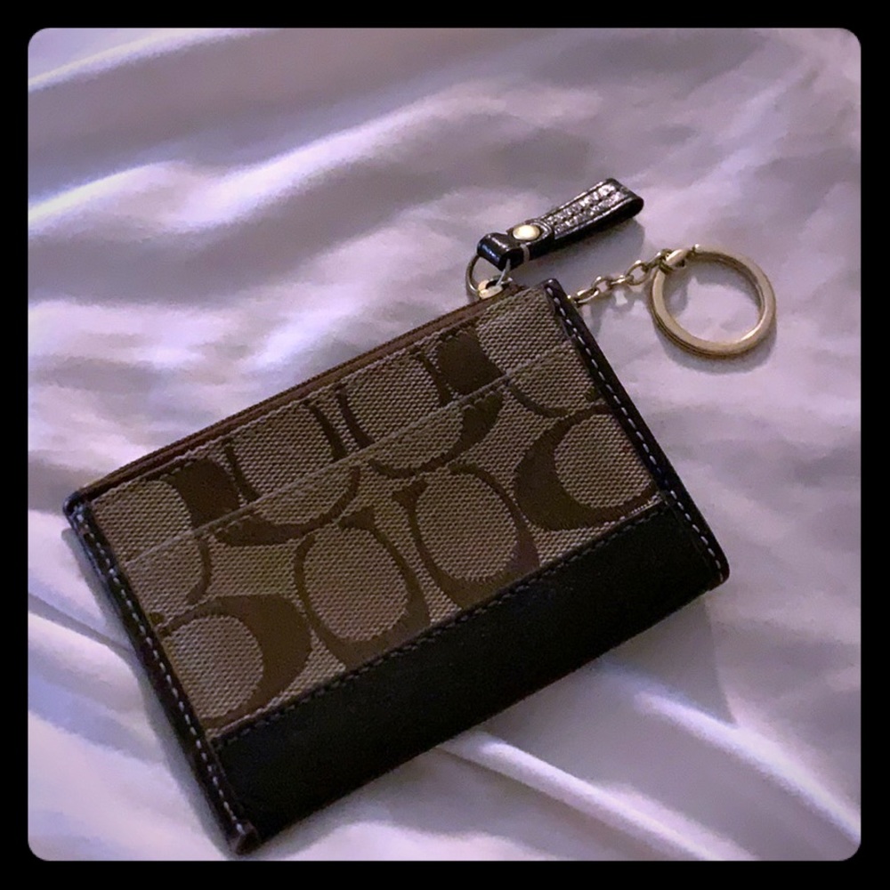 COACH skinny coin purse or card case